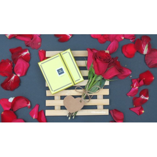 Roses with Chocolate Box